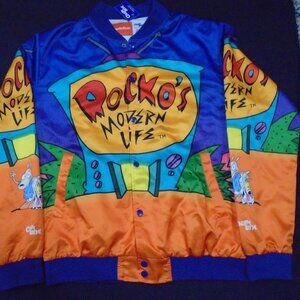 Chalk Line Rocko's Modern Life Satin Jacket Nickelodeon Size Large Adult